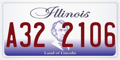 IL license plate A322106