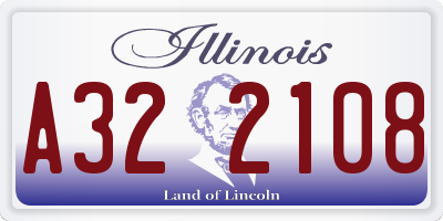 IL license plate A322108