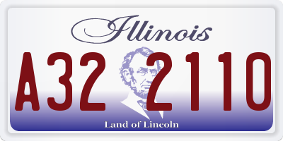 IL license plate A322110