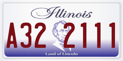 IL license plate A322111