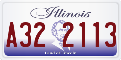IL license plate A322113