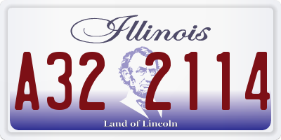 IL license plate A322114