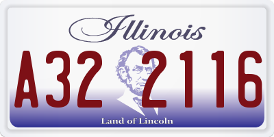 IL license plate A322116
