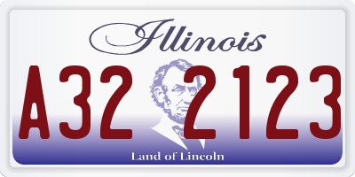 IL license plate A322123