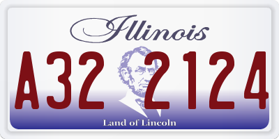 IL license plate A322124