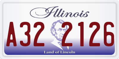 IL license plate A322126