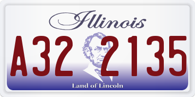 IL license plate A322135