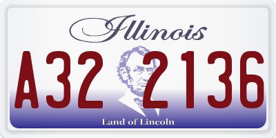 IL license plate A322136