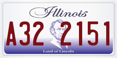 IL license plate A322151