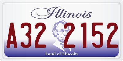 IL license plate A322152