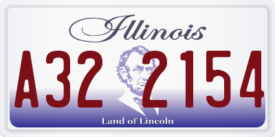 IL license plate A322154