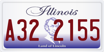 IL license plate A322155