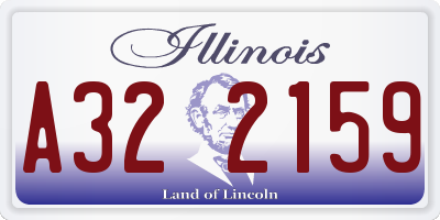 IL license plate A322159