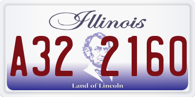 IL license plate A322160