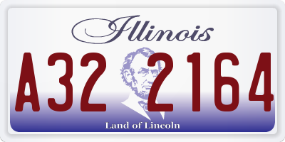 IL license plate A322164