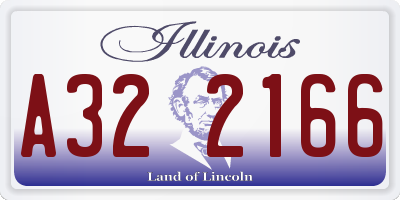 IL license plate A322166
