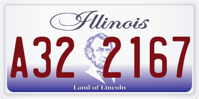 IL license plate A322167