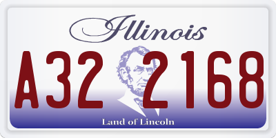 IL license plate A322168