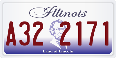 IL license plate A322171