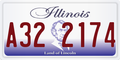 IL license plate A322174