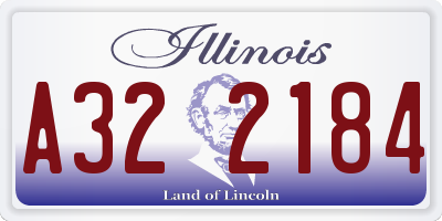 IL license plate A322184