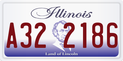 IL license plate A322186