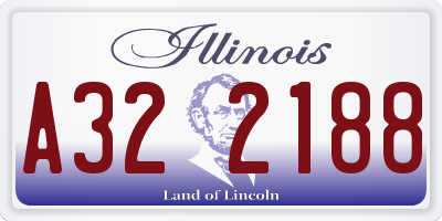 IL license plate A322188