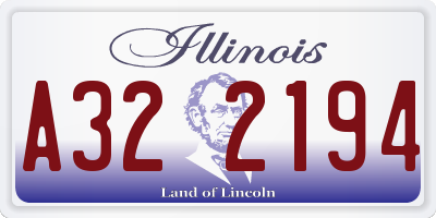 IL license plate A322194
