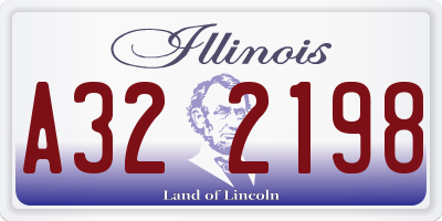 IL license plate A322198