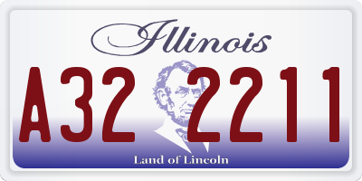 IL license plate A322211