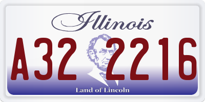 IL license plate A322216