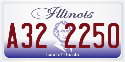 IL license plate A322250