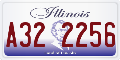 IL license plate A322256