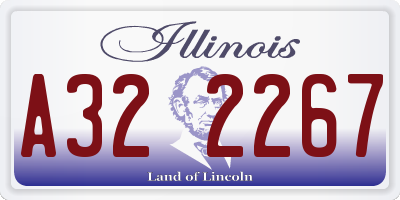 IL license plate A322267