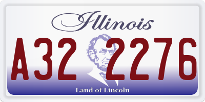 IL license plate A322276