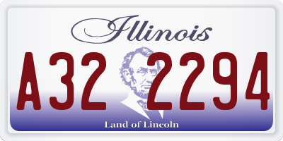 IL license plate A322294