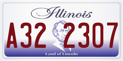 IL license plate A322307