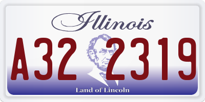 IL license plate A322319