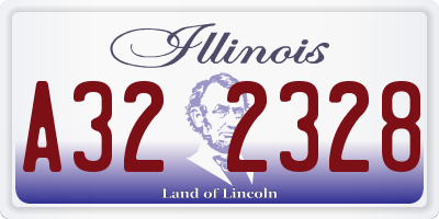 IL license plate A322328