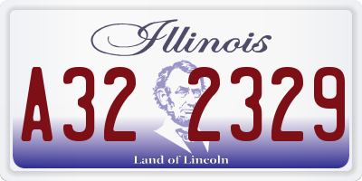 IL license plate A322329