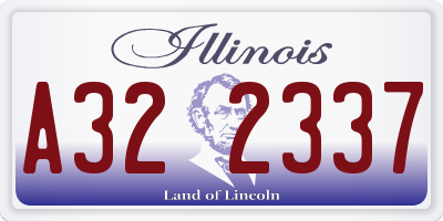 IL license plate A322337
