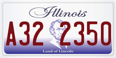 IL license plate A322350