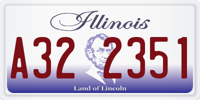 IL license plate A322351