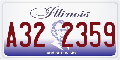 IL license plate A322359