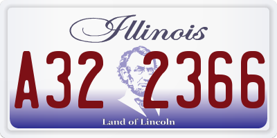 IL license plate A322366