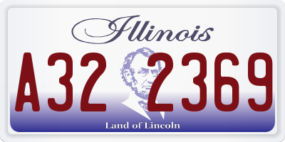 IL license plate A322369