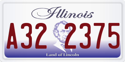 IL license plate A322375