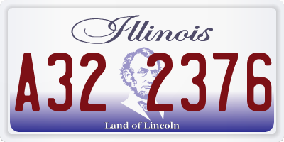 IL license plate A322376