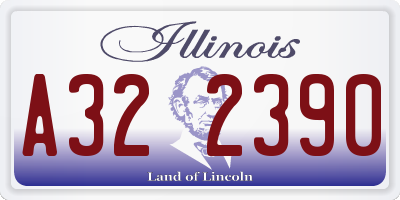 IL license plate A322390