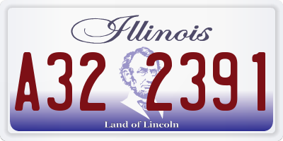 IL license plate A322391
